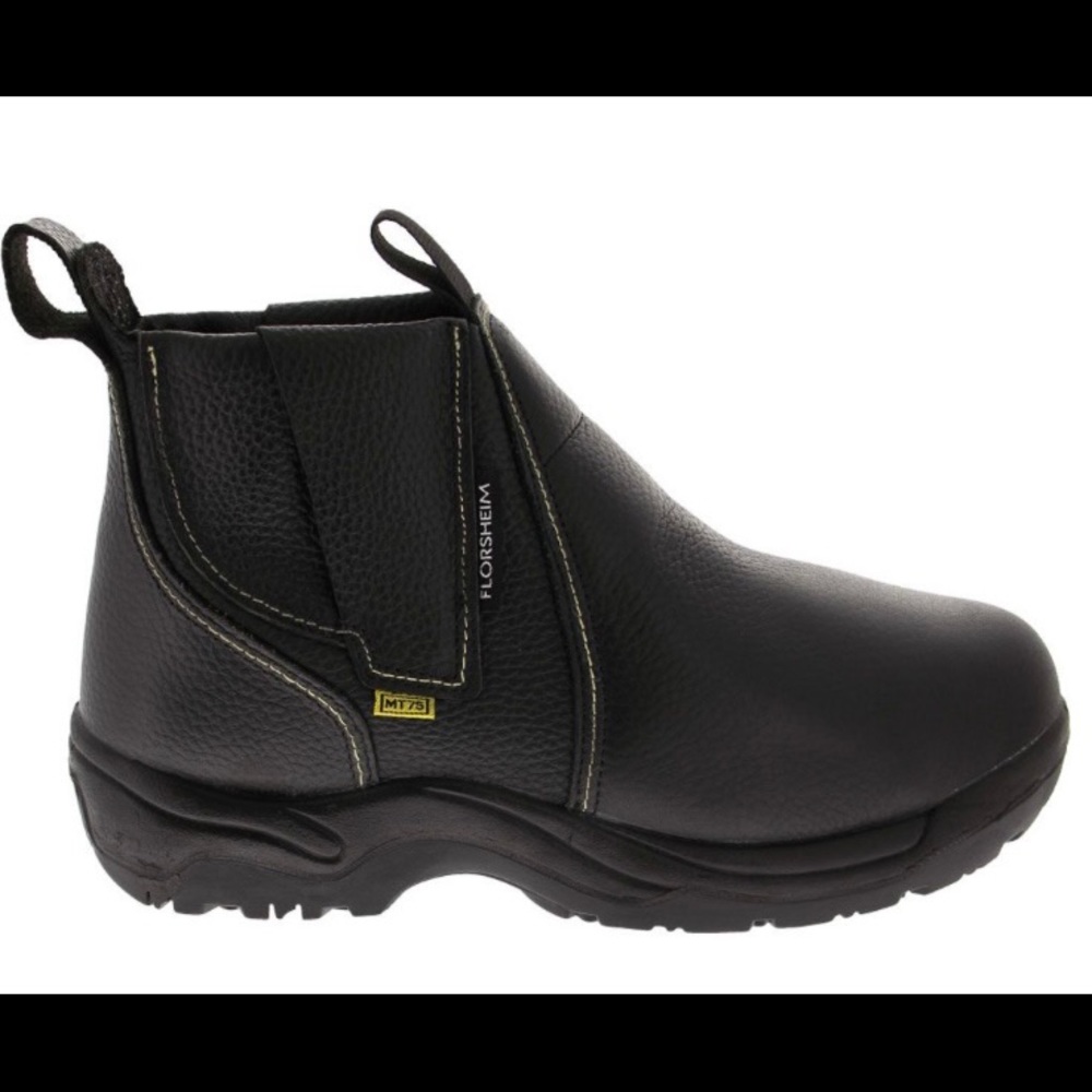 Florsheim Hercules work boot, pull on, steel toe, black NWT, Mens 13 EEE-new